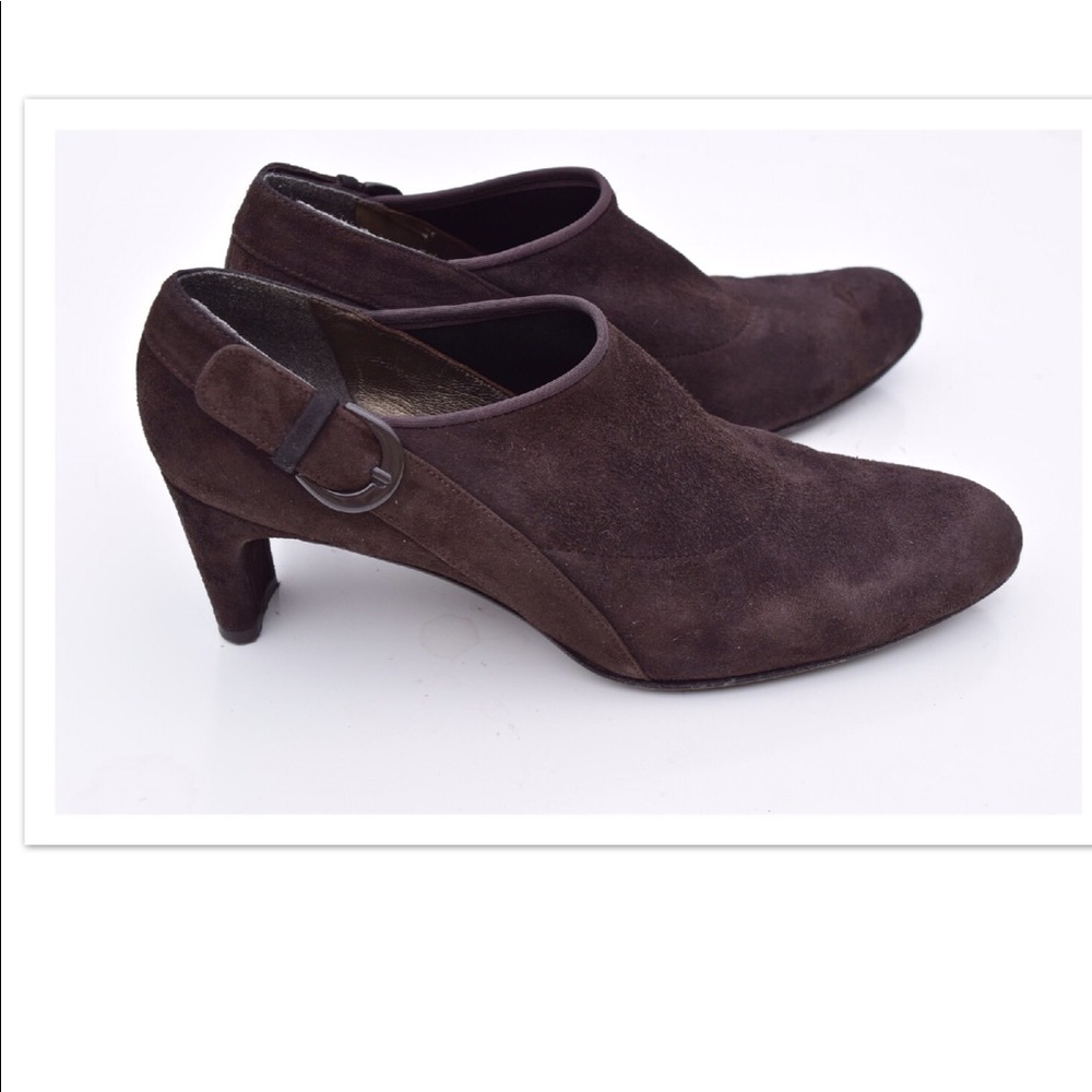 Stuart Weitzman Brown Suede Ankle Booties